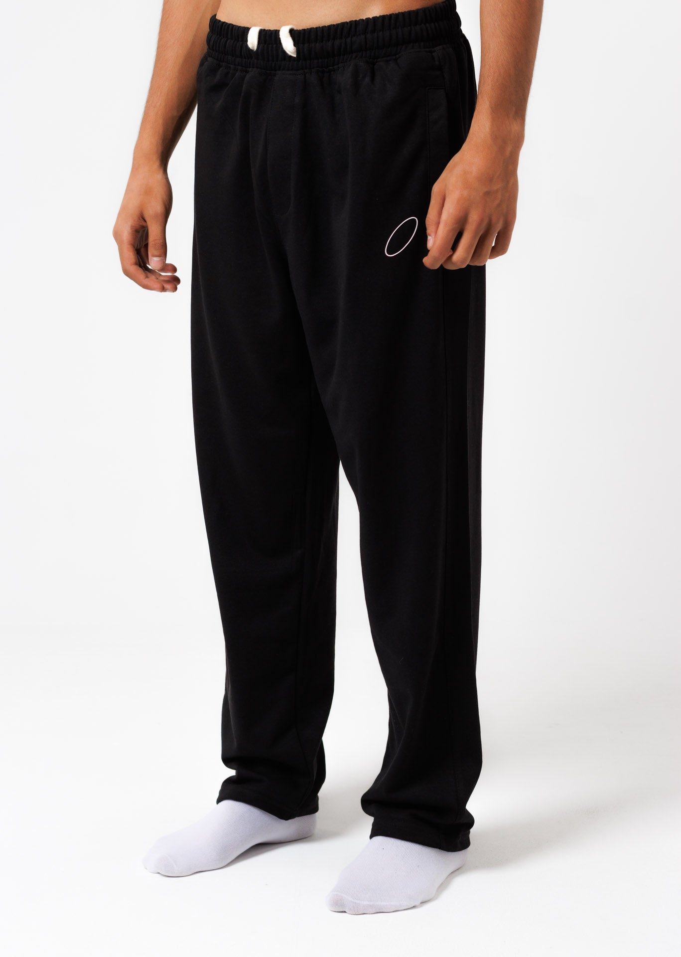 Black Straight Sweatpants