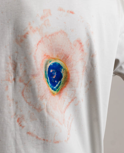 Core Impact Oversized Tee White x Red