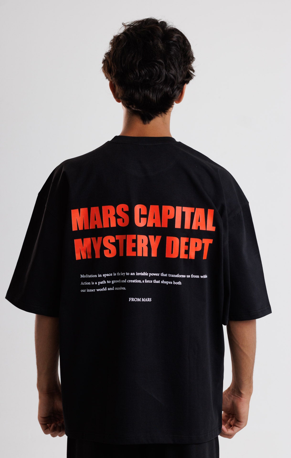 MYSTREY DEPT. Black&White Oversized Tee